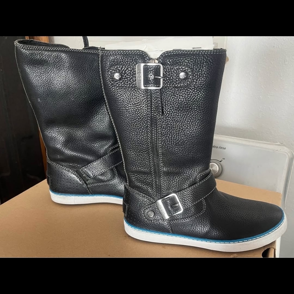UGG Black Winter Boots with Buckle